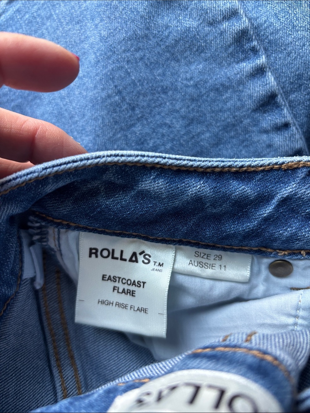 ROLLA'S Blue Flare Jeans - Picture 4 of 4